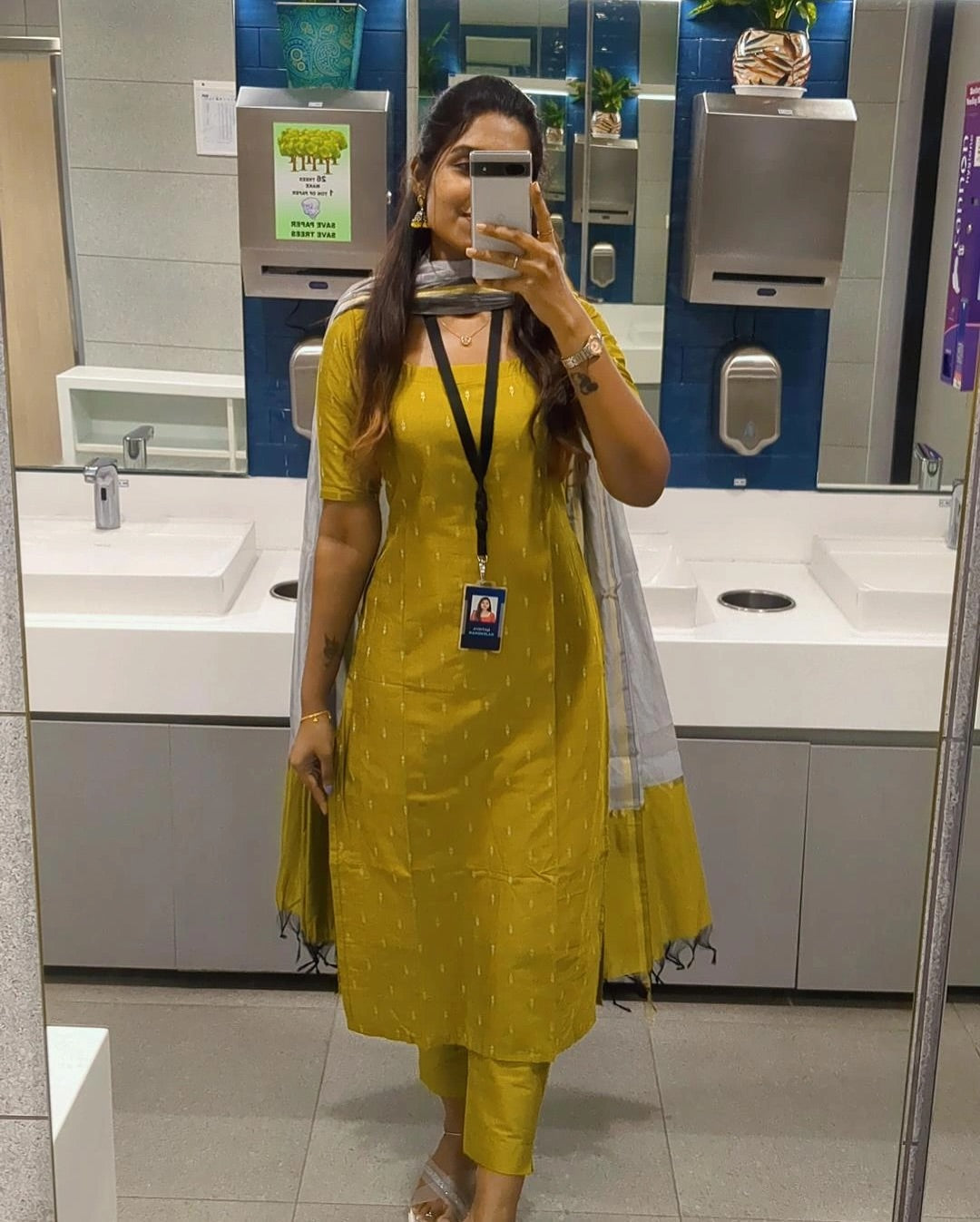 Shrungar Yellow Pure Cotton Suit Set