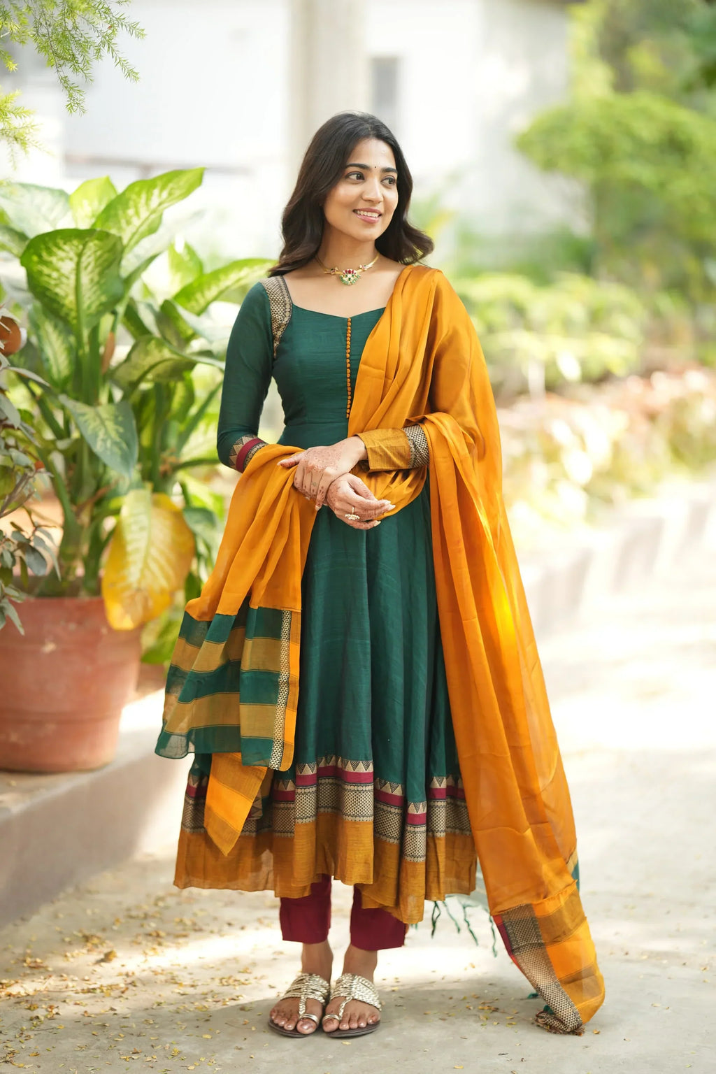Shrungar Pure Handloom Anarkali