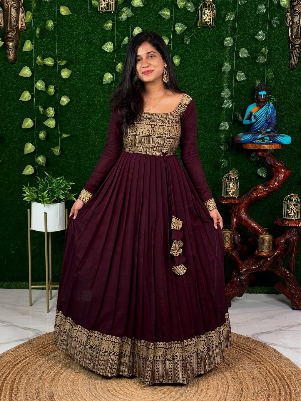 A Beautiful And Very Comfortable Cotton Maxi With Dupatta