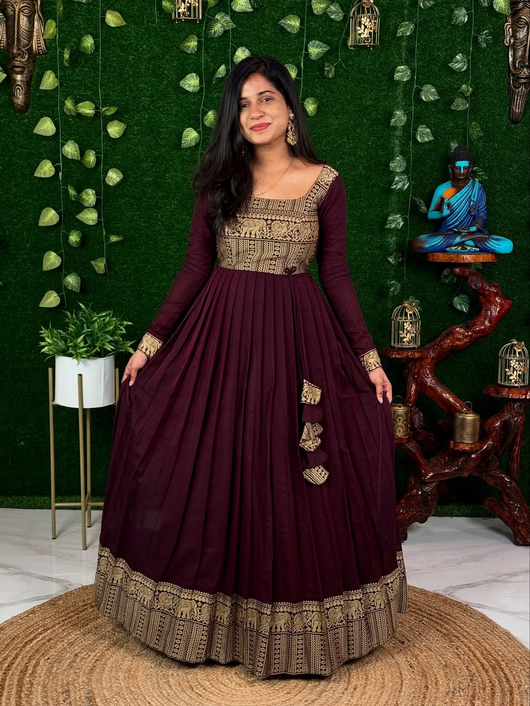 A Beautiful And Very Comfortable Cotton Maxi With Dupatta