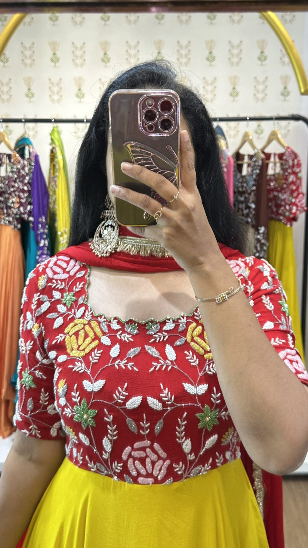 Nitya – Red & Yellow