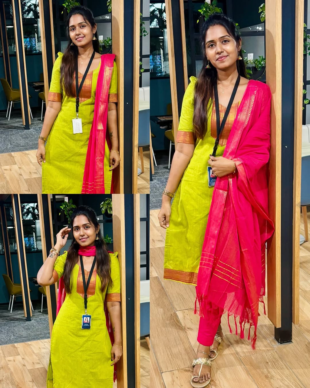 Beautiful Pure Cotton Kurti With Dupatta