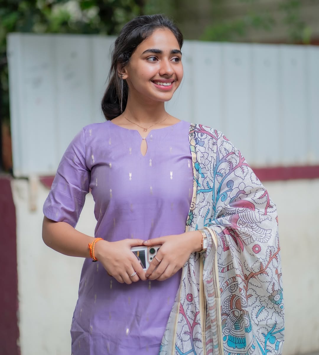 Raw Silk Co Ords With Kalamkari Dupatta