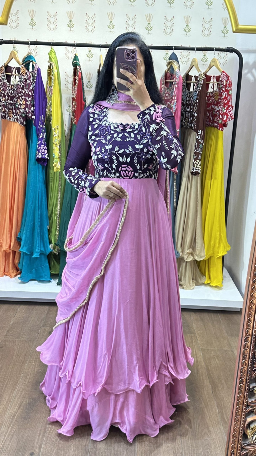 Nitya – Purple & Pink