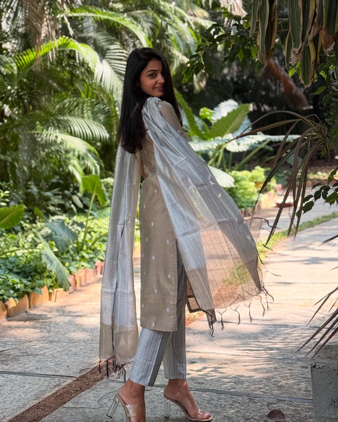 Silk Kurti With Beautiful Neckline Suit Set